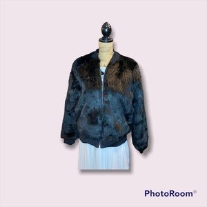Juniors' Faux-Fur Bomber Jacket
